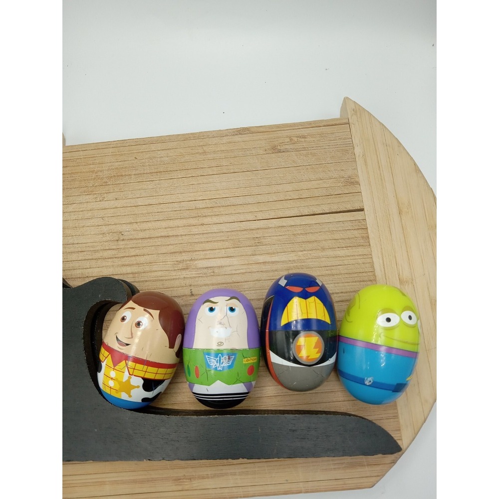 Disney/Pixar Toy Story Webble Wobblers Lot Of 4 Buzz Lightyear Zurg Alien& Woody
